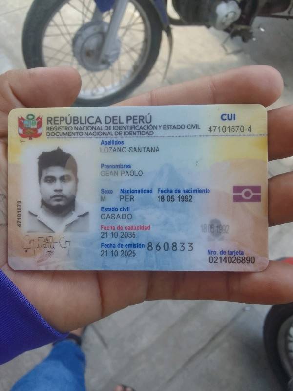 DNI Delantero