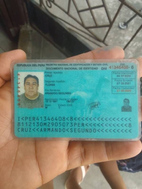 DNI Delantero