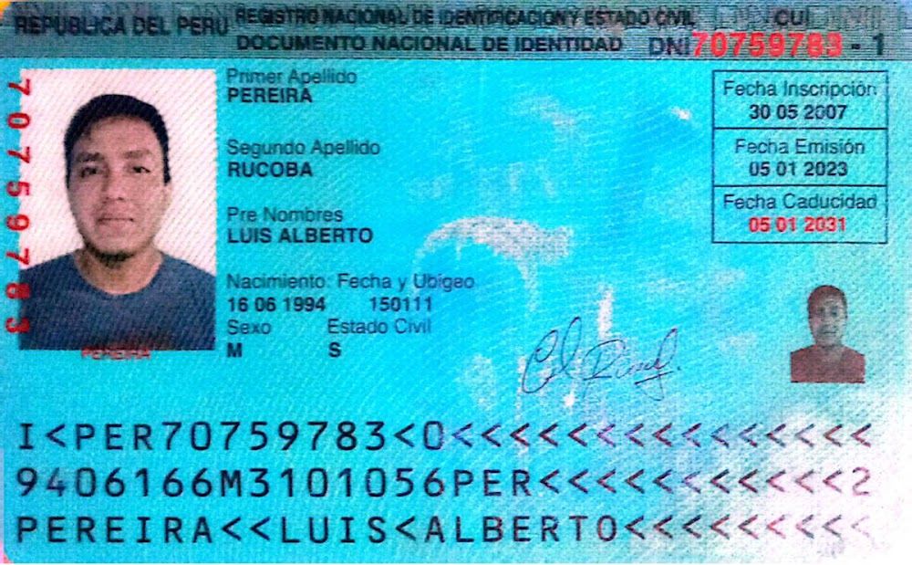 DNI Delantero