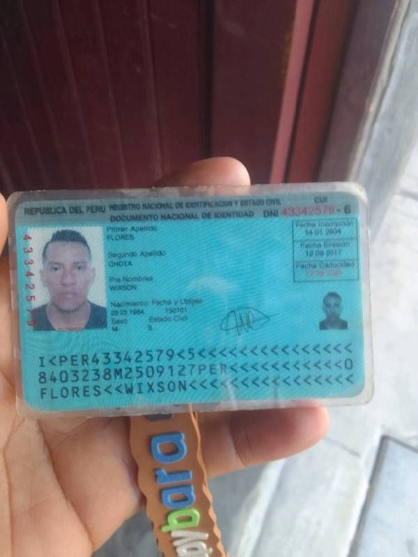 DNI Delantero