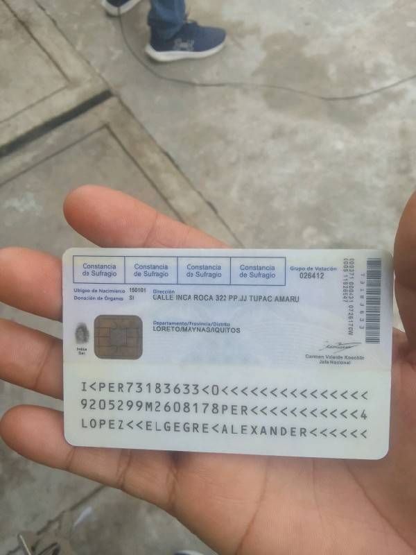 DNI Trasero