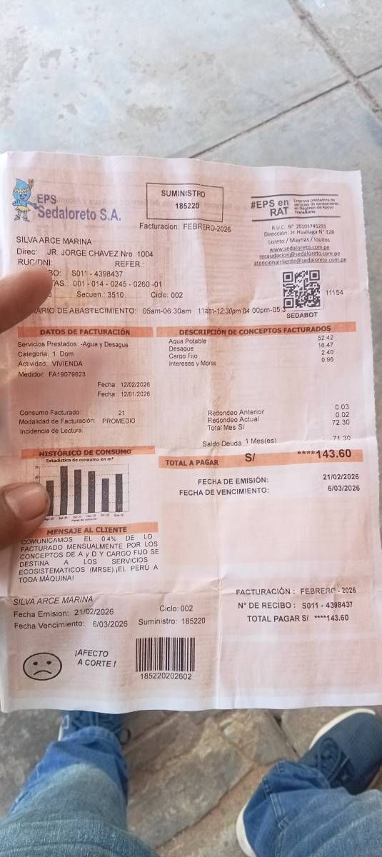 Recibo Luz/Agua