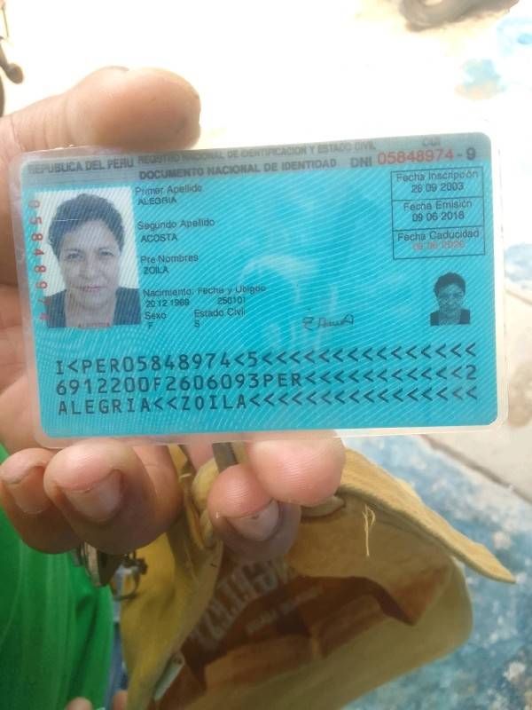 DNI Delantero