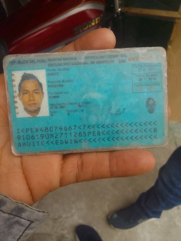 DNI Delantero
