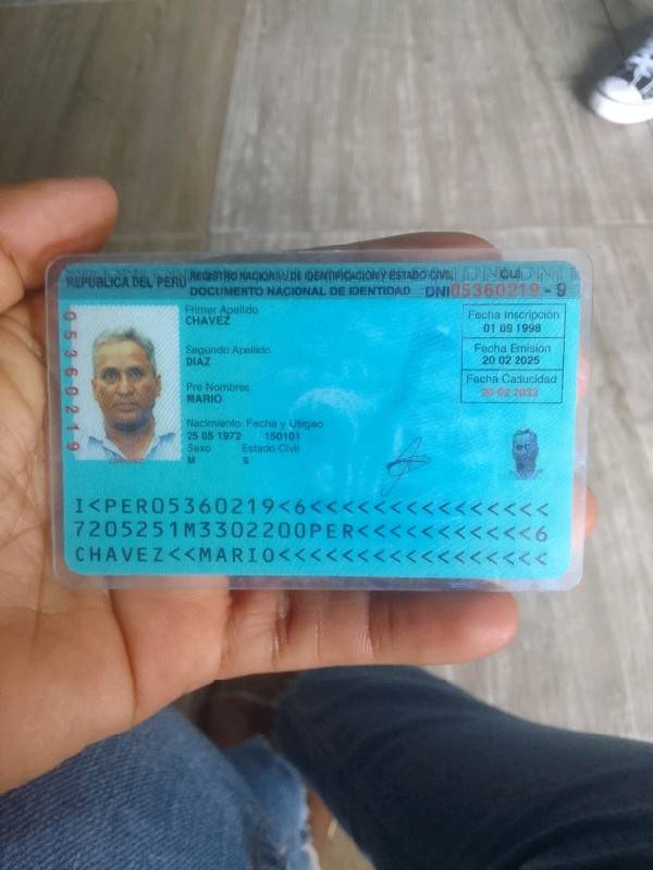 DNI Delantero